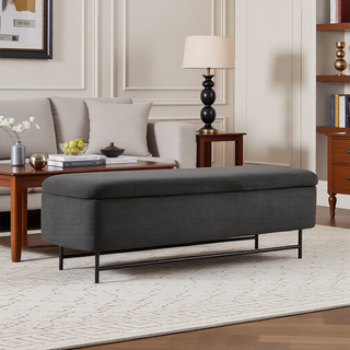 Sunvega Upholstered Storage Bench with Lift Top for Living Room Bedroom