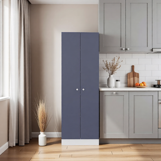 Sunvega Black Multistorage Pantry Cabinet with One Drawer and Two Shelves