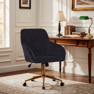 Sunvega Ergonomic Swivel Chair with Soft Memory Foam Cushion and Lumbar Support