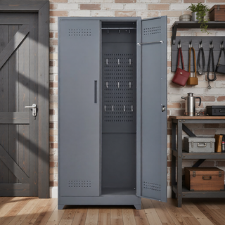 Sunvega Heavy Duty Steel Storage Cabinet With Locking Doors and Adjustable Shelves