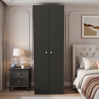 Sunvega Black Multistorage Pantry Cabinet with One Drawer and Two Shelves