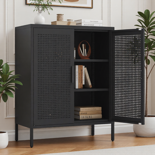 Sunvega High Strength Steel Storage Cabinet with Adjustable Shelves and Doors