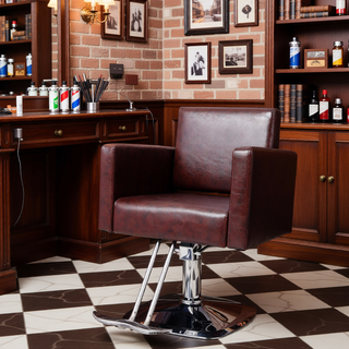 Sunvega Heavy Duty Hydraulic 360 Swivel Salon Chair with Barber Cape for Barbershop