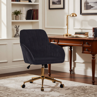 Sunvega Ergonomic Swivel Chair with Soft Memory Foam Cushion and Lumbar Support