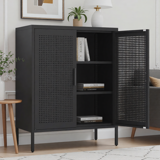 Sunvega High Strength Steel Storage Cabinet with Adjustable Shelves and Doors