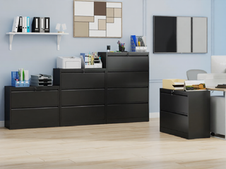 Sunvega 4 Drawer Lateral Metal File Cabinet with Lock for Home Office