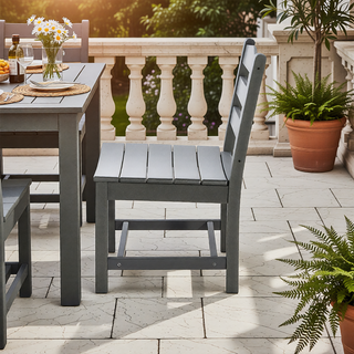 Sunvega Modernist HDPE Outdoor Garden Armchairs with Backrest in Your Choice of Color