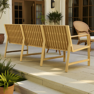 Sunvega 2-Piece Patio Conversation Set with Waterproof PP Material & Easy Assembly
