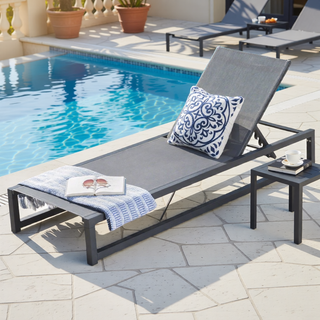 Sunvega Adjustable Patio Chaise Lounge Set of 2 with Breathable Mesh Seat
