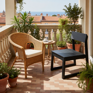 Sunvega Modernist HDPE Outdoor Garden Armchairs with Backrest in Your Choice of Color