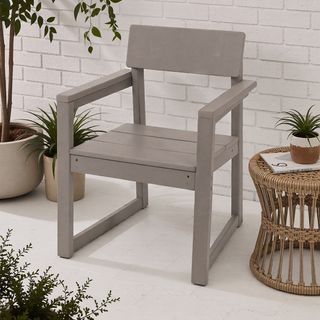 Sunvega Modernist HDPE Outdoor Garden Armchairs with Backrest in Your Choice of Color