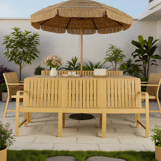 Sunvega 2-Piece Patio Conversation Set with Waterproof PP Material & Easy Assembly