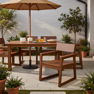 Sunvega Modernist HDPE Outdoor Garden Armchairs with Backrest in Your Choice of Color