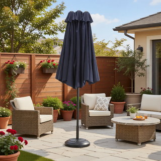 Sunvega 15-Foot Rectangular Outdoor Umbrella with Crank for Patio and Garden