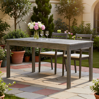 Sunvega Honey Eucalyptus Wooden Outdoor Dining Stool with Weather Resistant Finish