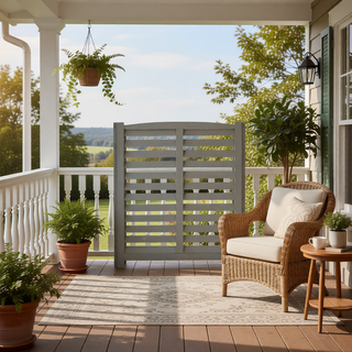 Sunvega 3-Panel Outdoor Air Conditioner Privacy Fence Screen for Garden and Patio