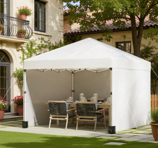 Sunvega Pop Up Canopy Tent with Three Sidewalls and Adjustable Height Legs
