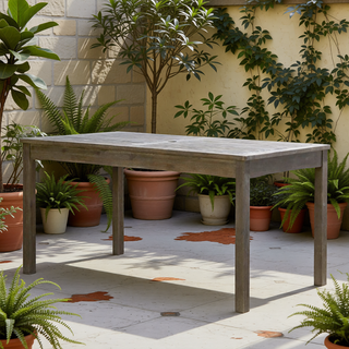 Sunvega Honey Eucalyptus Wooden Outdoor Dining Stool with Weather Resistant Finish