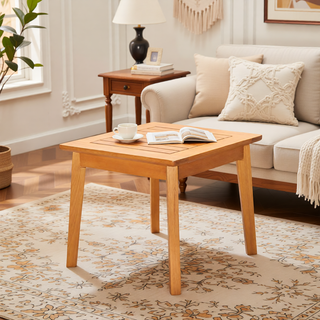 Sunvega Honey Eucalyptus Wooden Outdoor Dining Stool with Weather Resistant Finish