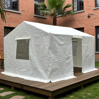 Sunvega Universal Winter Gazebo Cover with Sidewalls and Mesh Windows Waterproof