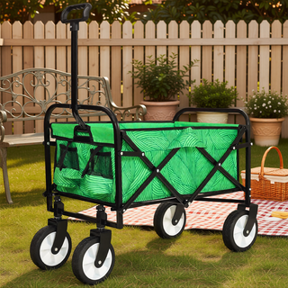 Sunvega Collapsible Foldable Wagon Cart with Colorful Design and Strapping System