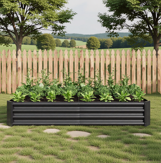 Sunvega 72x36x12 Inch Metal Raised Garden Bed for Plants Vegetables and Flowers
