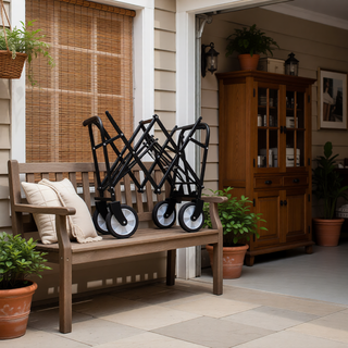 Sunvega Collapsible Foldable Wagon Cart with Colorful Design and Strapping System