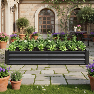 Sunvega 72x36x12 Inch Metal Raised Garden Bed for Plants Vegetables and Flowers