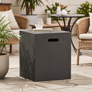 Sunvega Modern Lightweight Concrete 50,000 BTU Round Propane Fire Pit