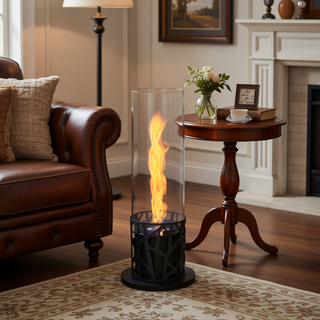 Sunvega Rectangle Tabletop Bio Ethanol Fireplace Burner Heater with Tempered Glass
