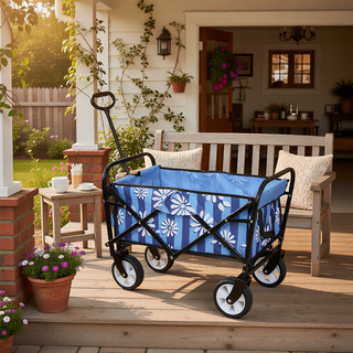 Sunvega Collapsible Foldable Wagon Cart with Colorful Design and Strapping System
