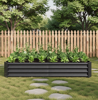 Sunvega 72x36x12 Inch Metal Raised Garden Bed for Plants Vegetables and Flowers