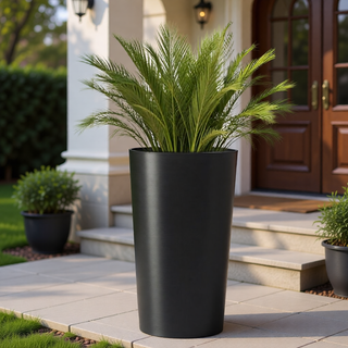 Sunvega 2 Pack Tall 21.7 Inch Crack-Resistant UV-Resistant Matte Planter Box for Indoor Outdoor