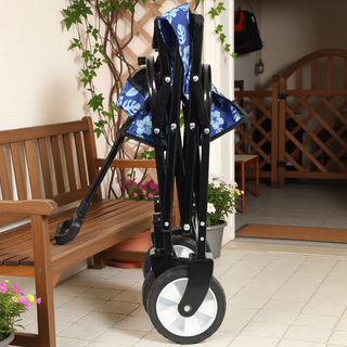 Sunvega Collapsible Foldable Wagon Cart with Colorful Design and Strapping System