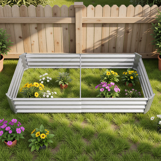 Sunvega 72x36x12 Inch Metal Raised Garden Bed for Plants Vegetables and Flowers