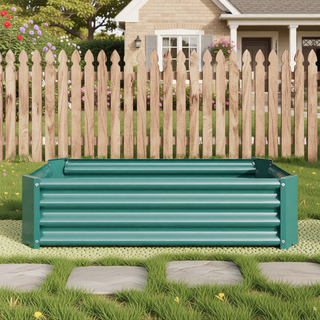 Sunvega 72x36x12 Inch Metal Raised Garden Bed for Plants Vegetables and Flowers