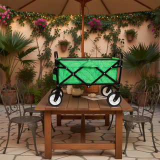 Sunvega Collapsible Foldable Wagon Cart with Colorful Design and Strapping System