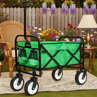 Sunvega Collapsible Foldable Wagon Cart with Colorful Design and Strapping System