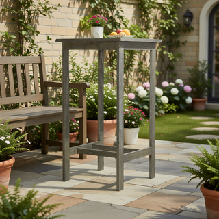 Sunvega Honey Eucalyptus Wooden Outdoor Dining Stool with Weather Resistant Finish