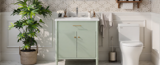 Sunvega 30 Inches Bathroom Vanity with Sink and Soft Close Doors