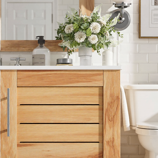 Sunvega 30 Inches Bathroom Vanity with Sink and Soft Close Doors