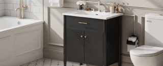 Sunvega 30 Inches Bathroom Vanity with Sink and Soft Close Doors