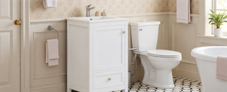 Sunvega 20 Inch Bathroom Vanity with Ceramic Sink and Adjustable Leveling Pads