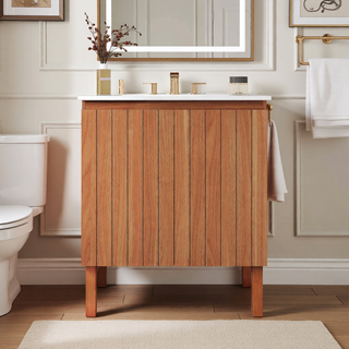 Sunvega 30 Inches Bathroom Vanity with Sink and Soft Close Doors