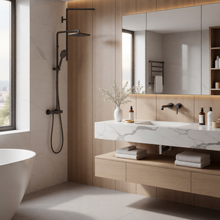 Sunvega 56-60" W x 72" H Matte Black Aluminum Frame Double Sliding Shower Door