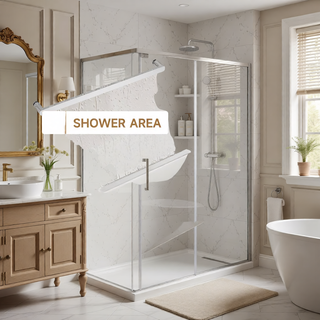Sunvega 56-60" W x 72" H Matte Black Aluminum Frame Double Sliding Shower Door