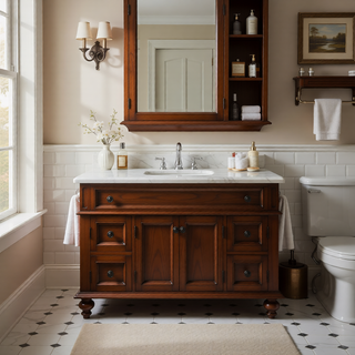 Sunvega White Ceramic Countertop Basin with High-Gloss Stain-Resistant Finish