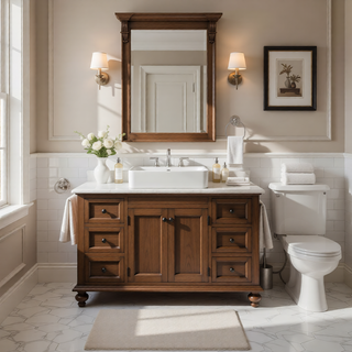 Sunvega White Ceramic Countertop Basin with High-Gloss Stain-Resistant Finish