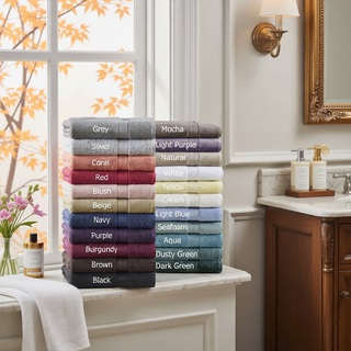 Sunvega 8-Piece Premium Cotton Towel Set with Antimicrobial Treatment for Health and Wellness