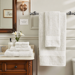 Sunvega GOTS Certified 650GSM Organic Long Staple Cotton 6 Piece Towel Set